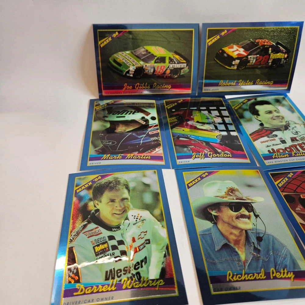 1994 Maxx Racing NASCAR Card Lot 8pc Richard Petty Jeff Gordon Darrell Waltrip
